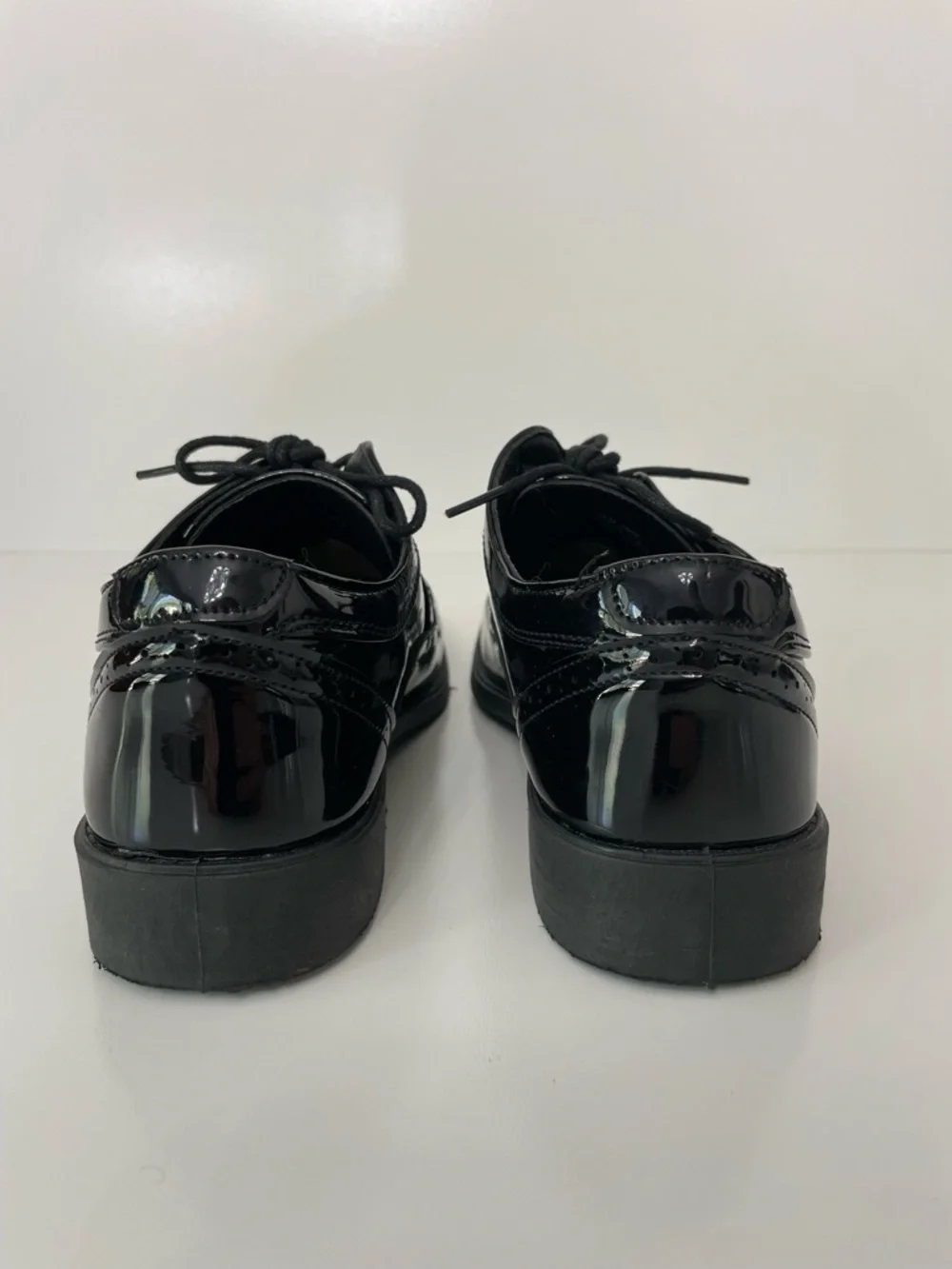 Josmo Black Dress Shoes Boys 4 Mirror Shine Formal Evening Wedding Funeral